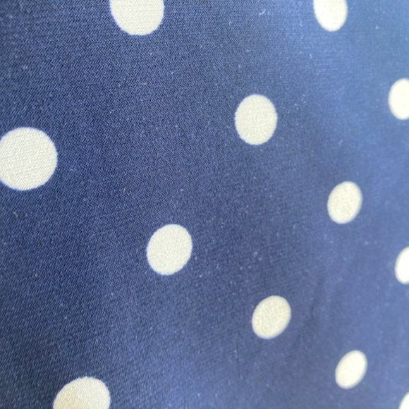 Classic Ralph Lauren blue and wide polka dot dress - Picture 8 of 11
